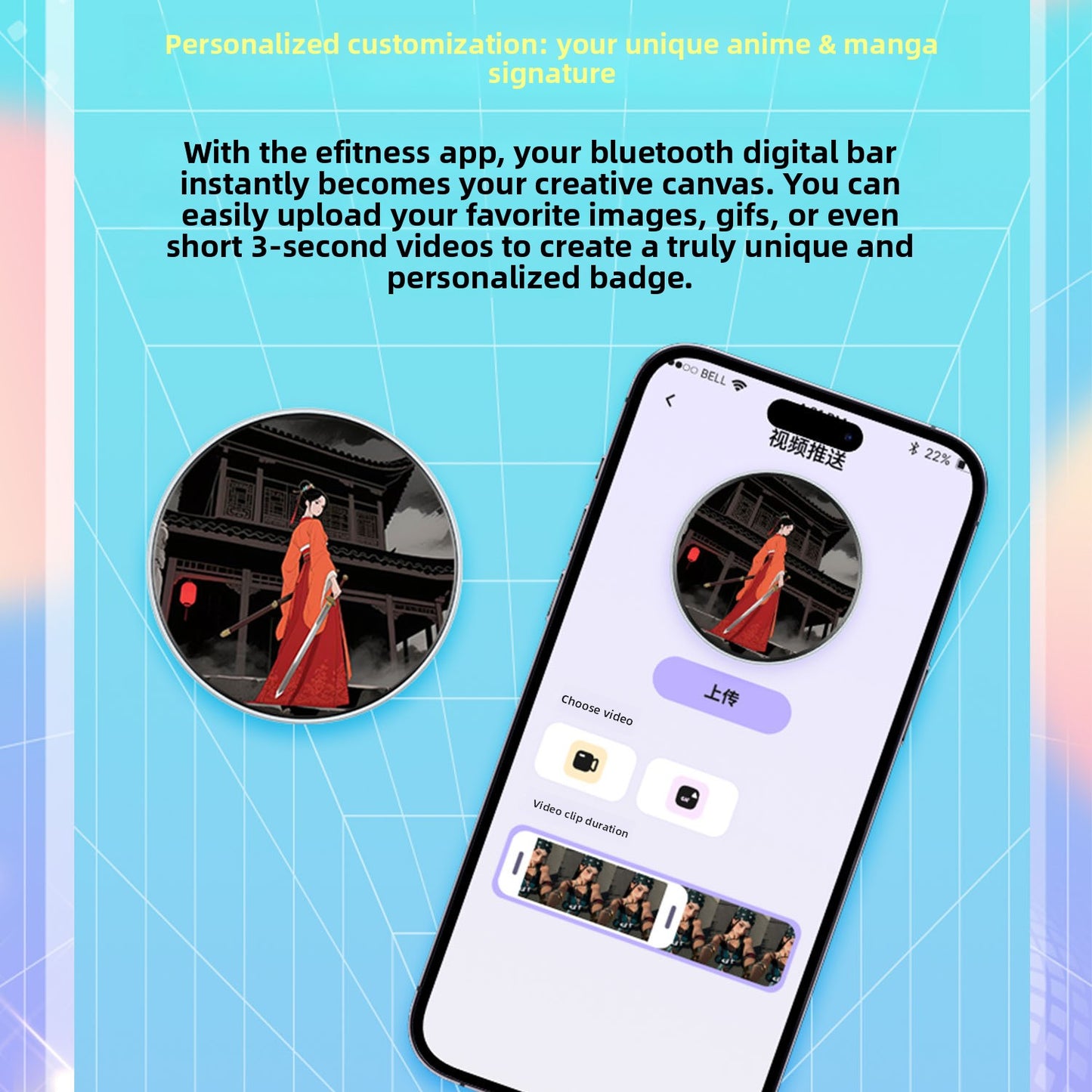 Touch Screen Bluetooth Electronic Badge