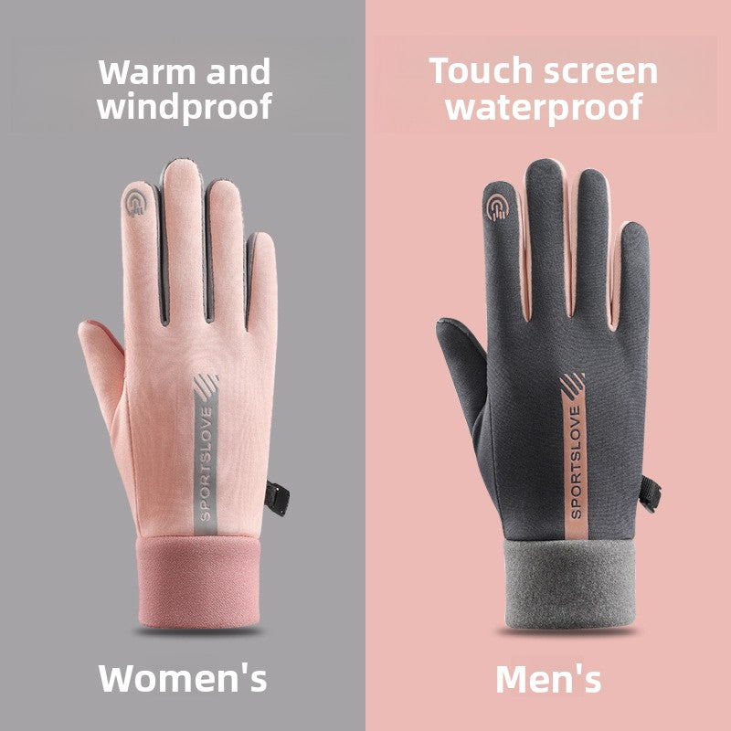 Touch Screen Winter Gloves Fleece Lined Windproof