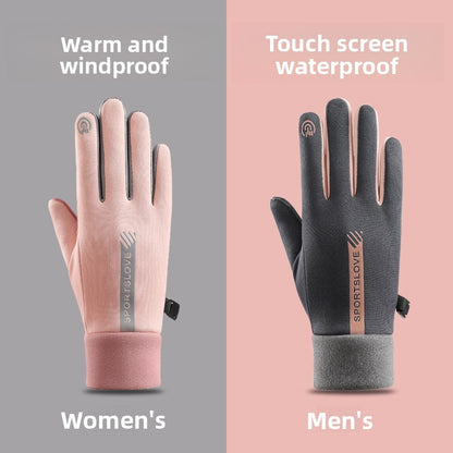 Touch Screen Winter Gloves Fleece Lined Windproof