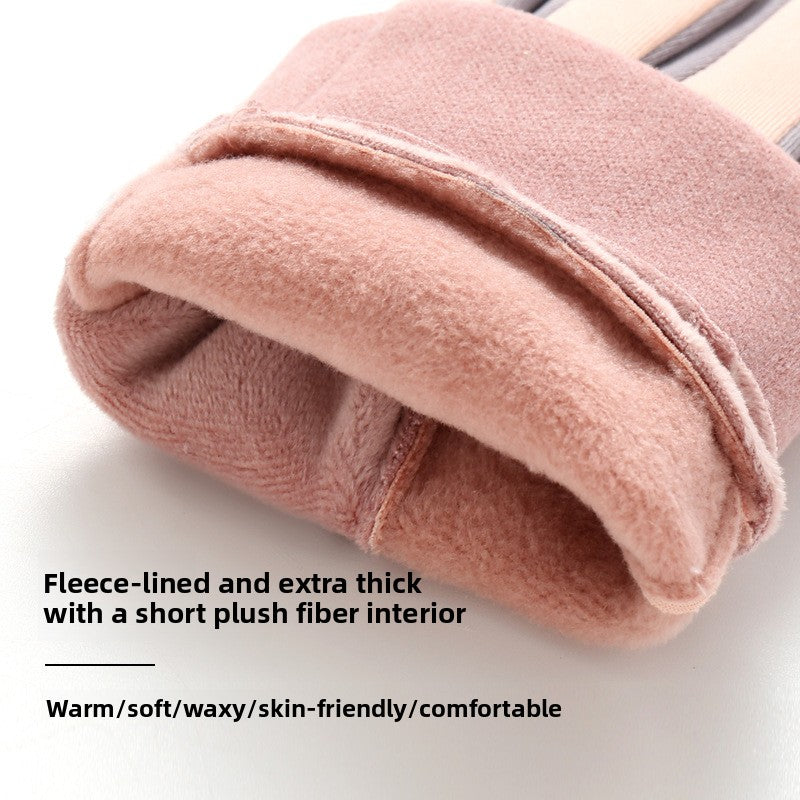 Touch Screen Winter Gloves Fleece Lined Windproof
