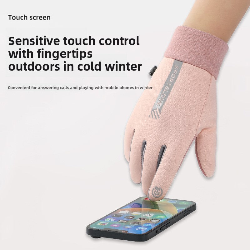 Touch Screen Winter Gloves Fleece Lined Windproof