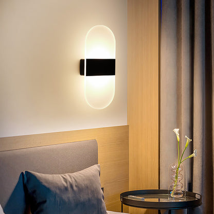 Touch-sensitive wall lamp for bedroom bedside lamp