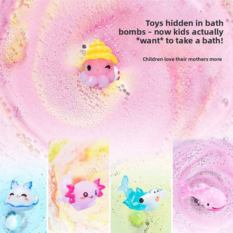 Toy bath salt balls