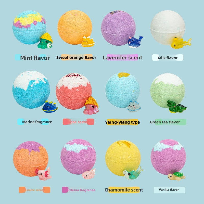 Toy bath salt balls