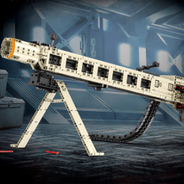 Toy building block gun model