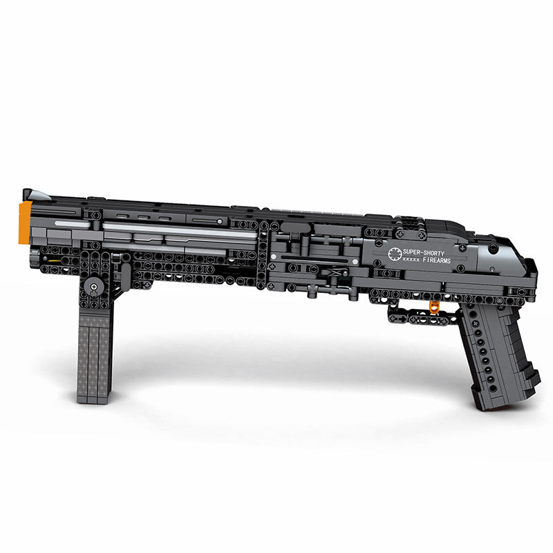 Toy building block gun model