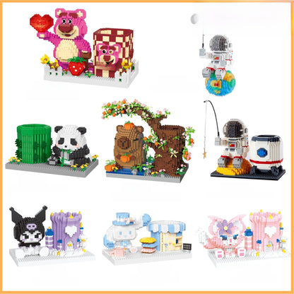 Toy building blocks micro-particle building blocks