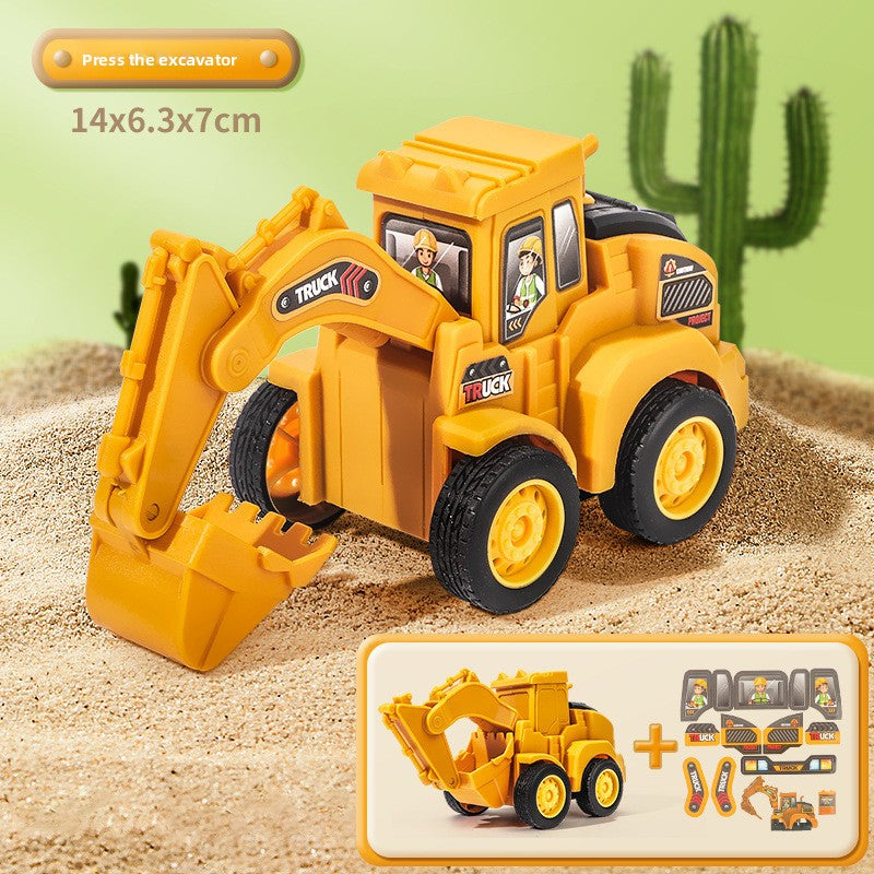 Toy car, excavator, inertial off-road vehicle