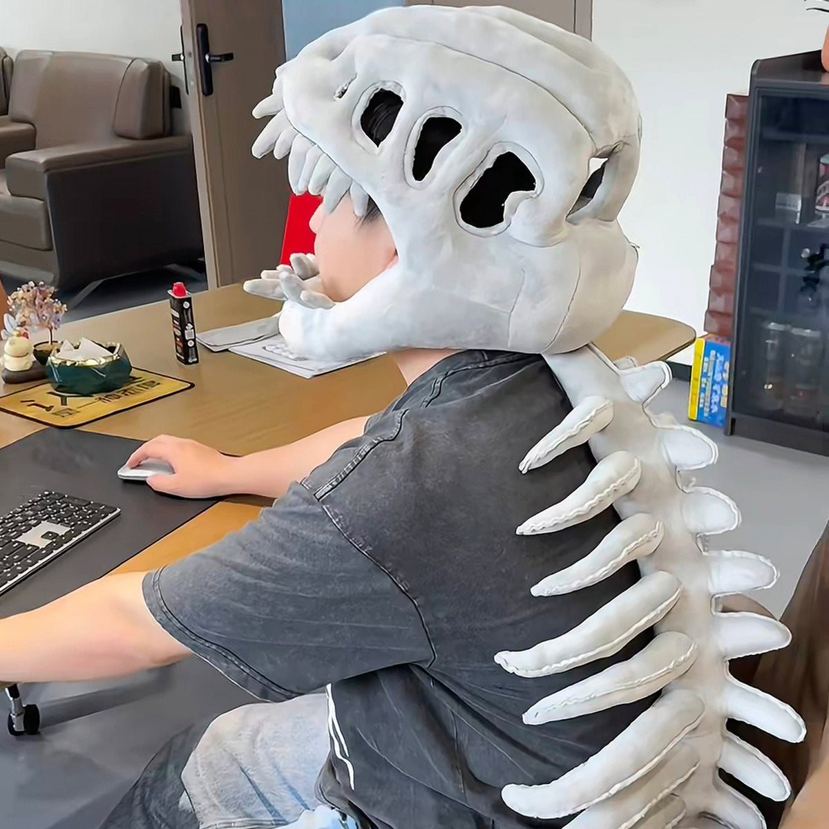 Toy Dinosaur Skeleton Headpiece