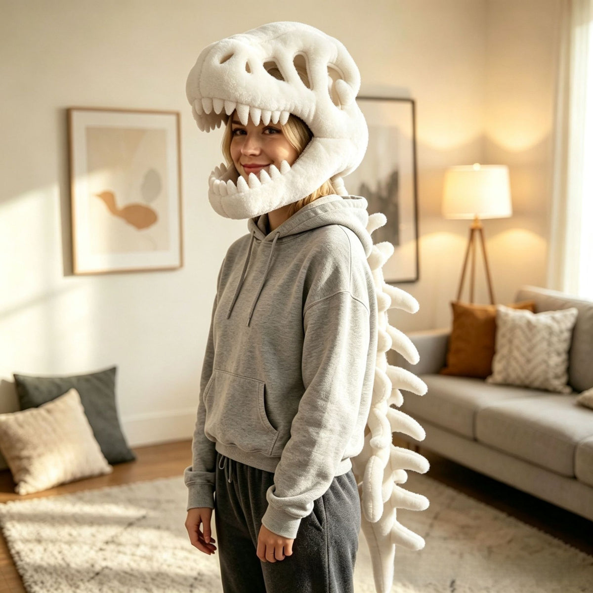 Toy Dinosaur Skeleton Headpiece
