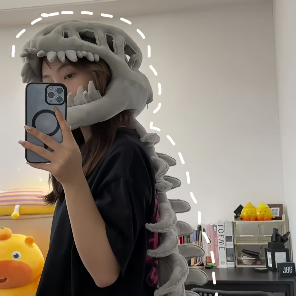 Toy Dinosaur Skeleton Headpiece