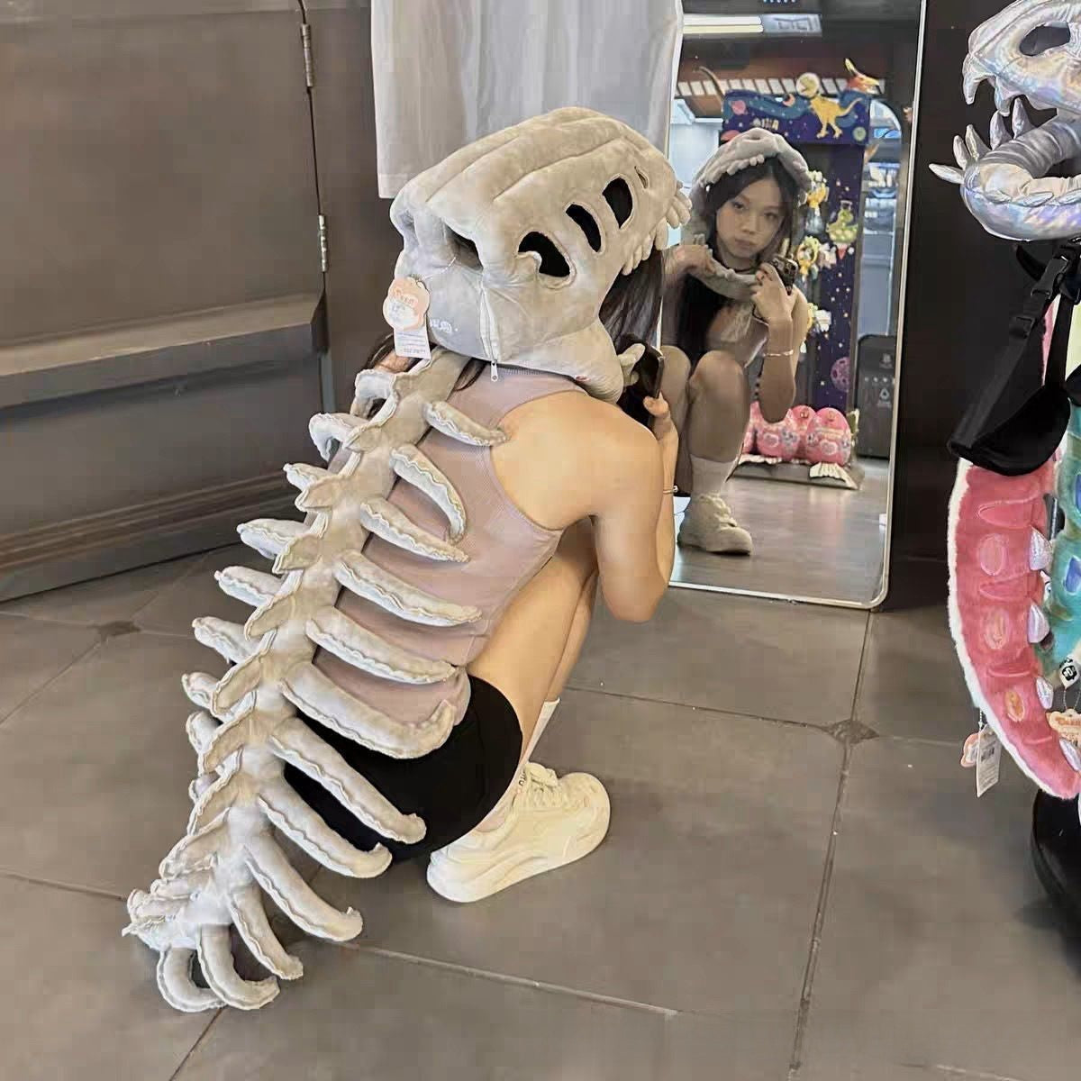 Toy Dinosaur Skeleton Headpiece