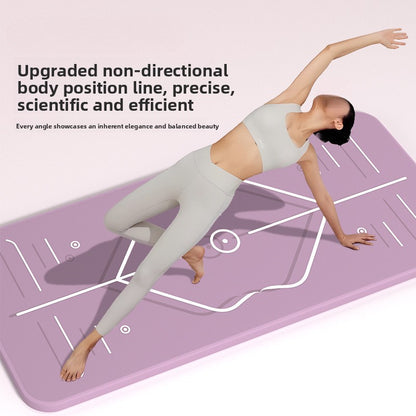 TPE Non-Slip Yoga Mat with Shock Absorption