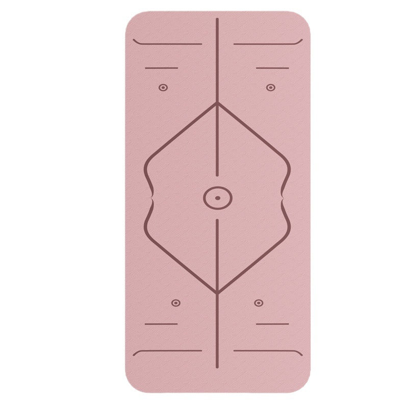 TPE Non-Slip Yoga Mat with Shock Absorption