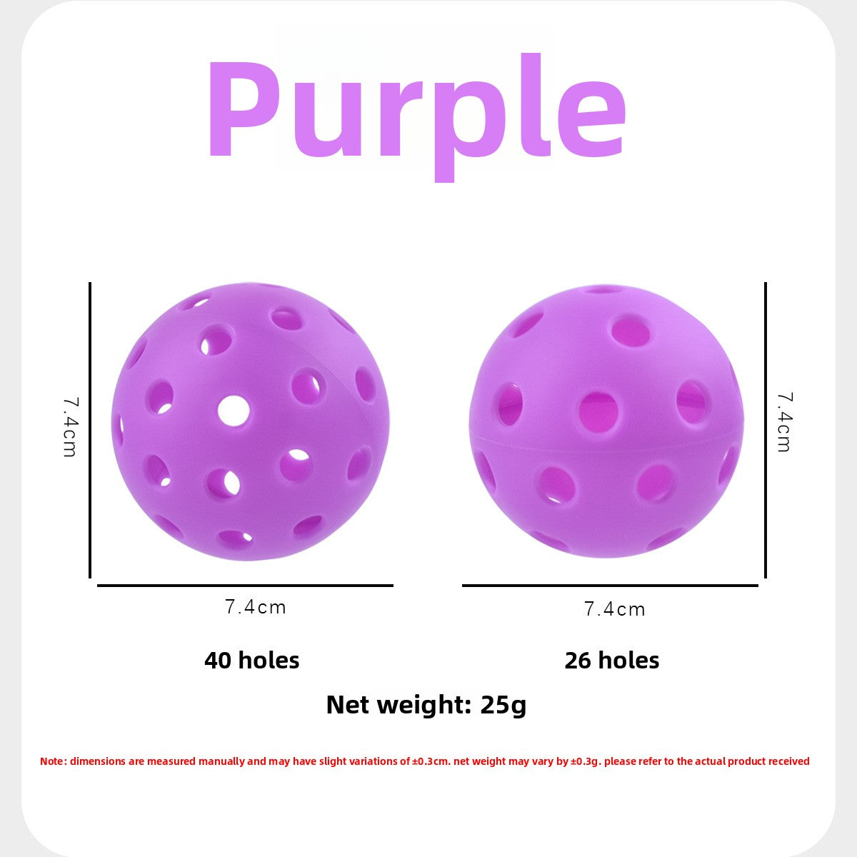 TPE Perforated Pickleball Training Ball