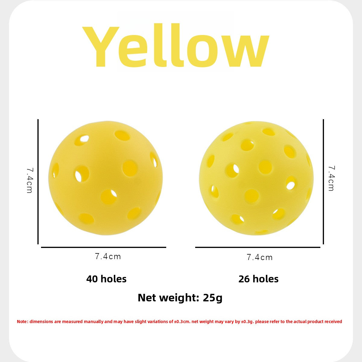TPE Perforated Pickleball Training Ball