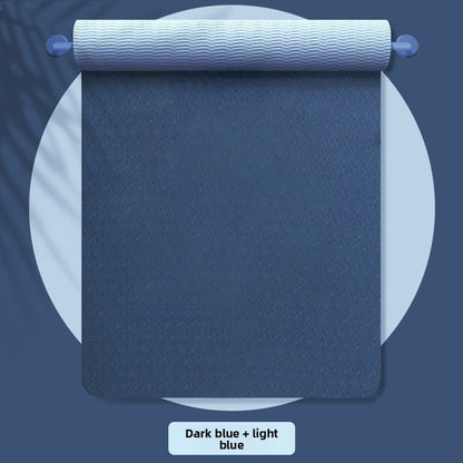 TPE Yoga Exercise Mat with Non-Slip Shock Absorption