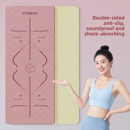 TPE Yoga Mat Foldable Non-Slip Exercise Mat