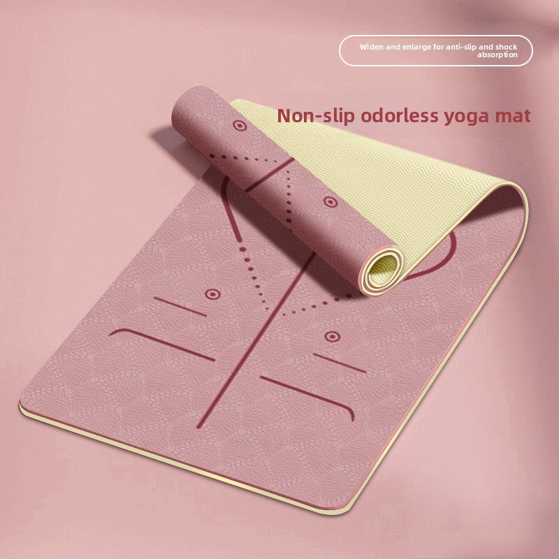 TPE Yoga Mat Foldable Non-Slip Exercise Mat