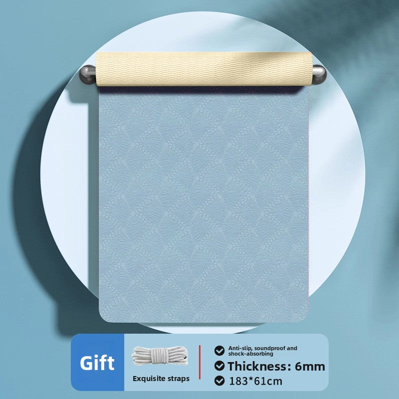 TPE Yoga Mat Foldable Non-Slip Exercise Mat