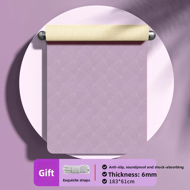 TPE Yoga Mat Foldable Non-Slip Exercise Mat