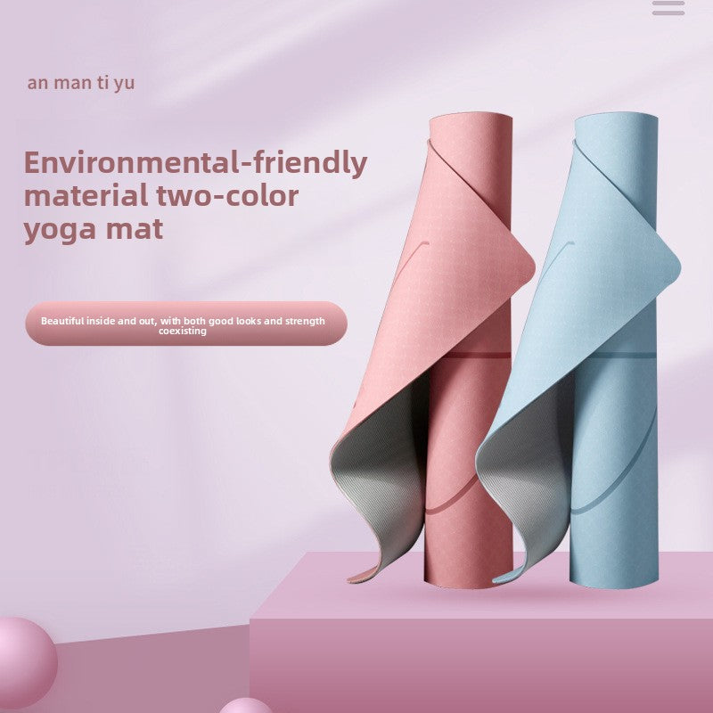 TPE Yoga Mat Thickened 8mm Non-Slip Exercise Mat