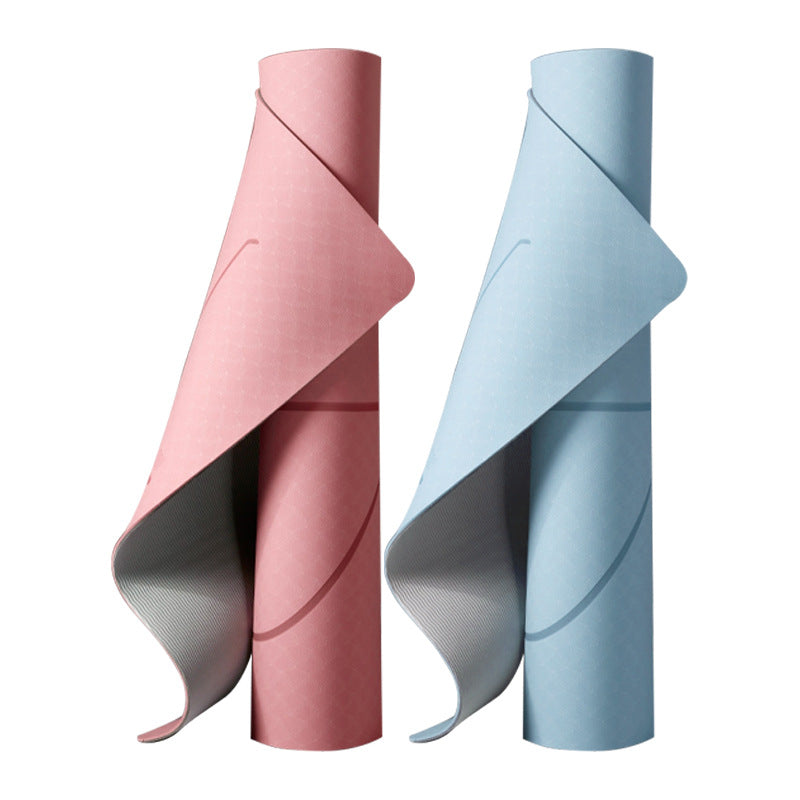 TPE Yoga Mat Thickened 8mm Non-Slip Exercise Mat