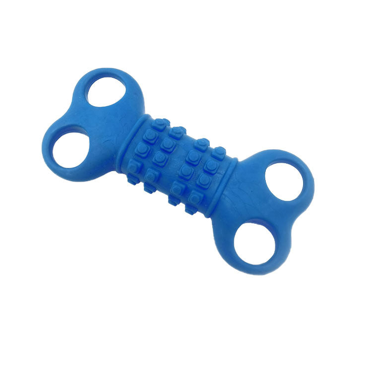 TPR Chew-Resistant Dental Toy with Multi-Hole Design for Dogs