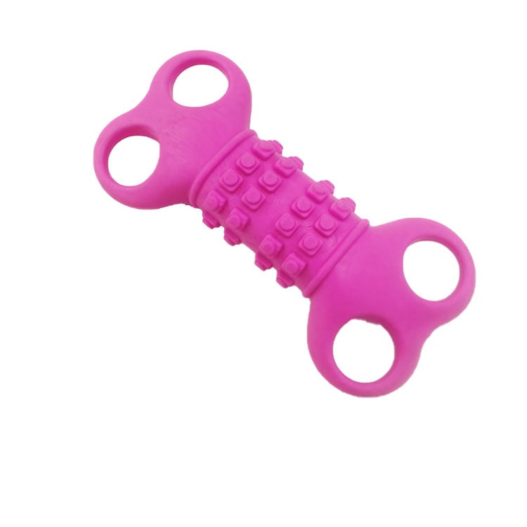 TPR Chew-Resistant Dental Toy with Multi-Hole Design for Dogs