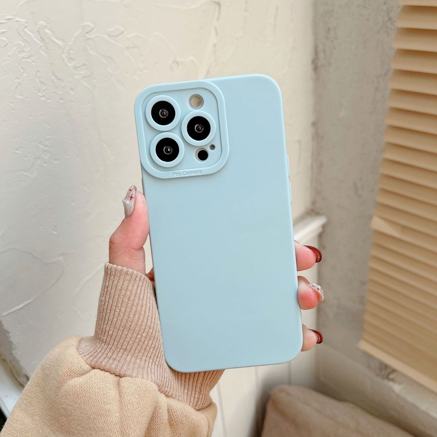 TPU Anti-Fall Liquid Silicone Phone Case for iPhone