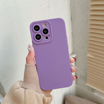 TPU Anti-Fall Liquid Silicone Phone Case for iPhone