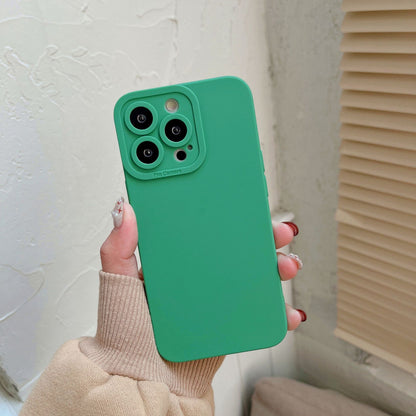 TPU Anti-Fall Liquid Silicone Phone Case for iPhone