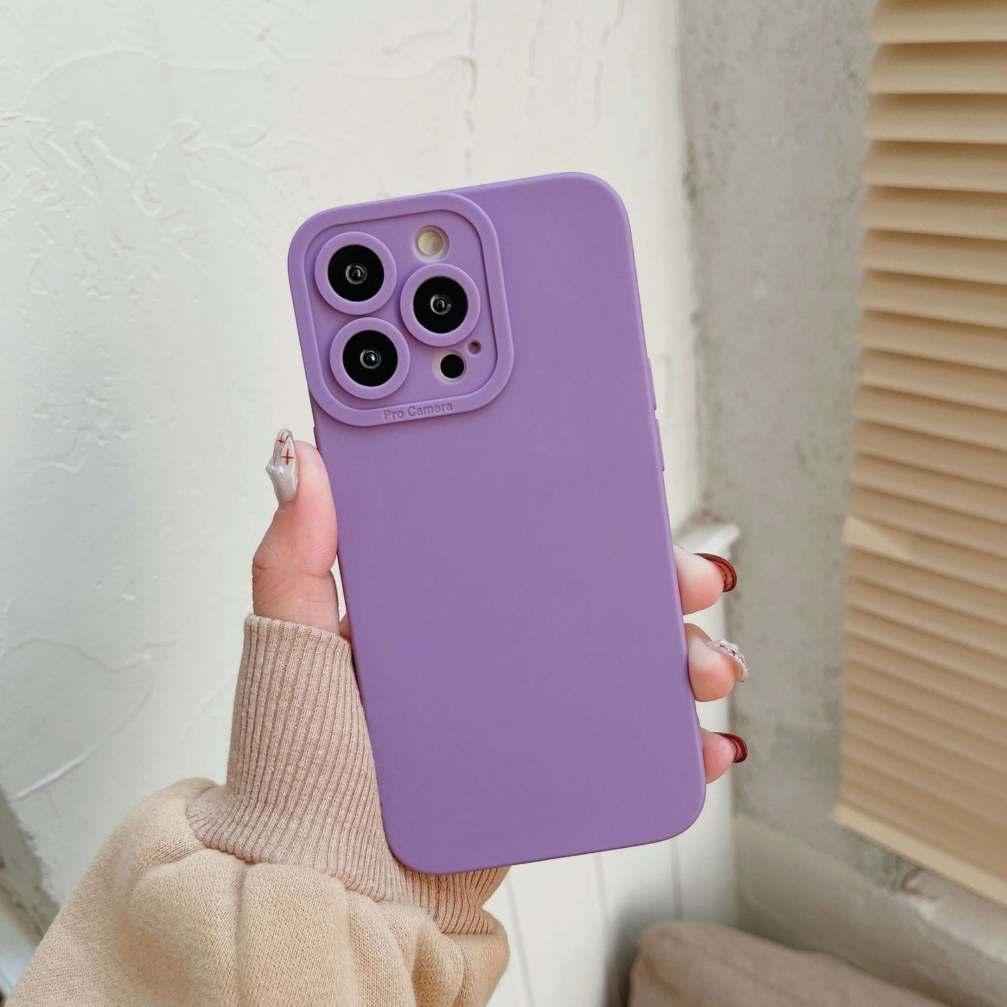 TPU Anti-Fall Liquid Silicone Phone Case for iPhone