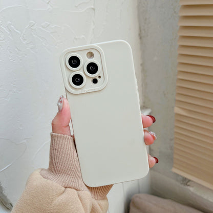TPU Anti-Fall Liquid Silicone Phone Case for iPhone