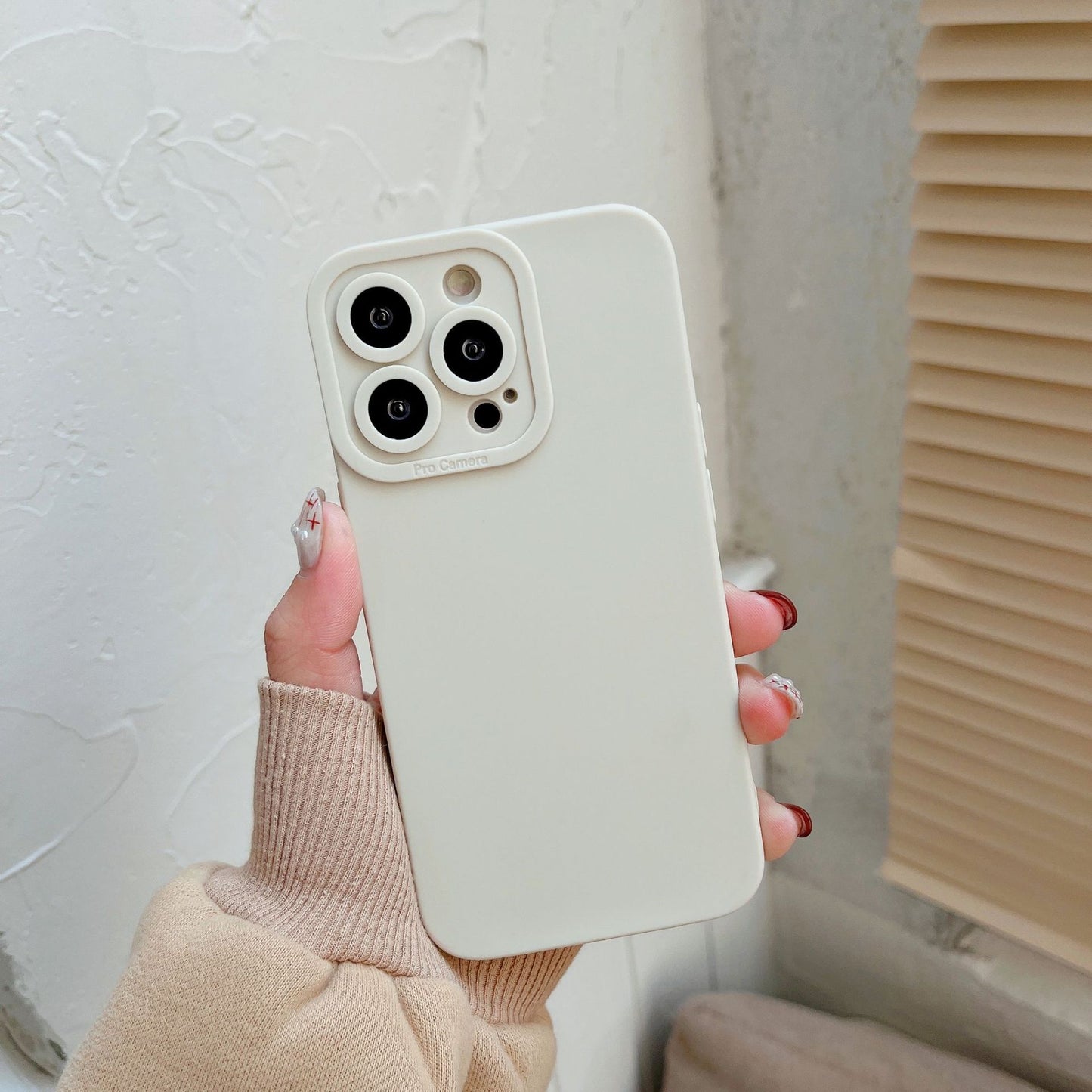 TPU Anti-Fall Liquid Silicone Phone Case for iPhone