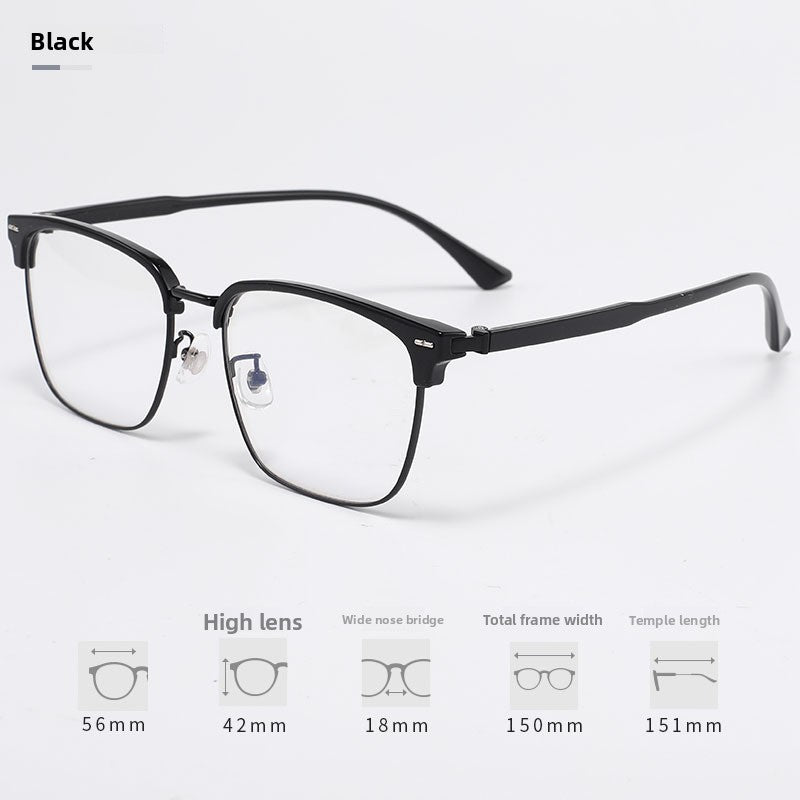 TR90 Oval Prescription Glasses Frame for Men