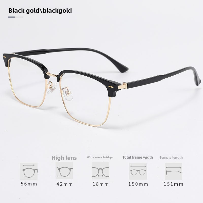TR90 Oval Prescription Glasses Frame for Men