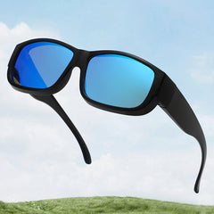 Matte Black Ice Blue Lens