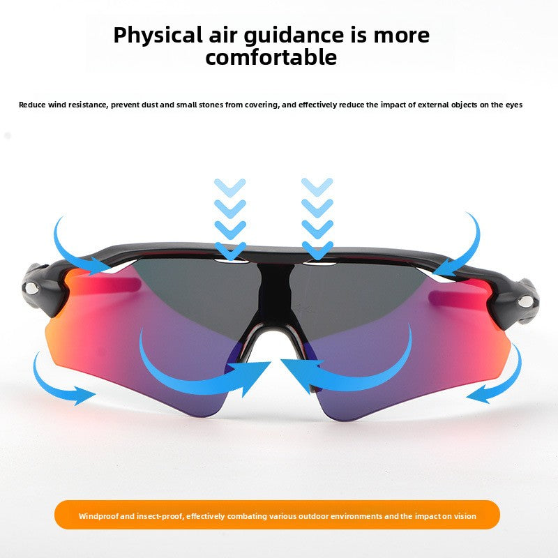 TR90 Sports Riding Sunglasses UV400 Protection Half Frame