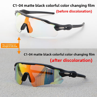 TR90 Sports Riding Sunglasses UV400 Protection Half Frame