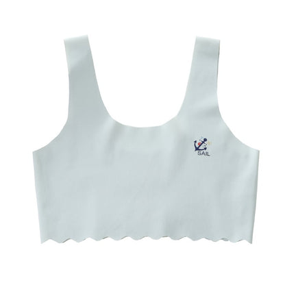 Traceless girls' underwear bra