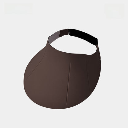 Traceless Integrated Sunscreen Hat Women's Anti-ultraviolet Summer Sports Big Brim Empty Top Foldable Sunshade Hat