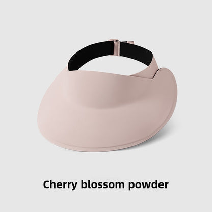 Traceless Integrated Sunscreen Hat Women's Anti-ultraviolet Summer Sports Big Brim Empty Top Foldable Sunshade Hat