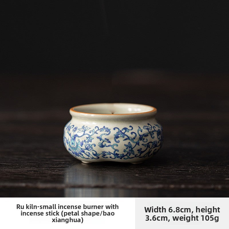 Traditional Ceramic Incense Burner with Copper Tray