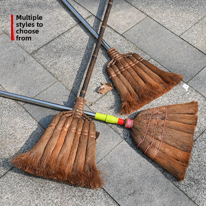 Traditional Palm Broom and Dustpan Cleaning Set