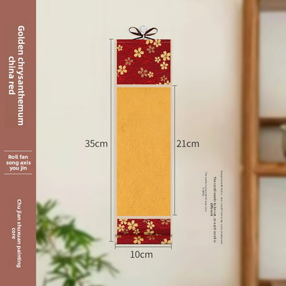 Traditional Rice Paper Calligraphy Scroll