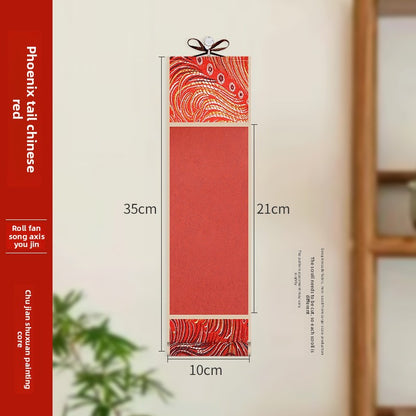 Traditional Rice Paper Calligraphy Scroll