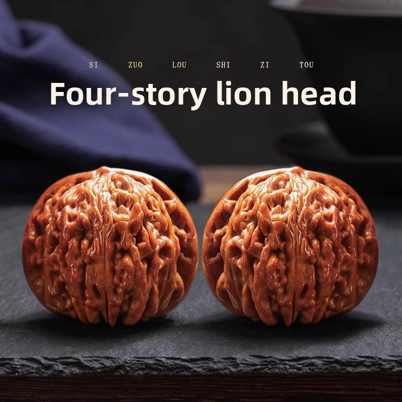 Traditional Walnut Hand Carved Art Pieces
