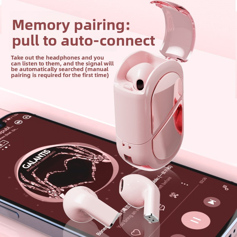 Transformable Heart-Shaped Bluetooth Earbuds