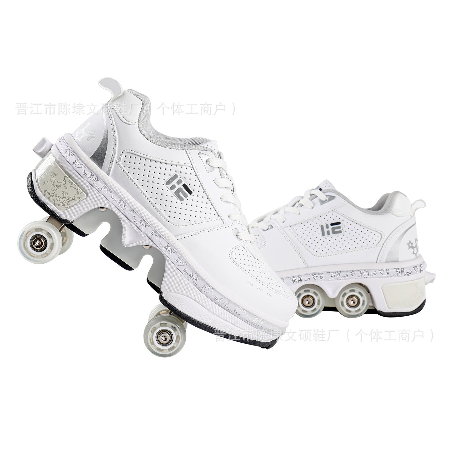 Transformable Roller Skate Shoes with LED Lights